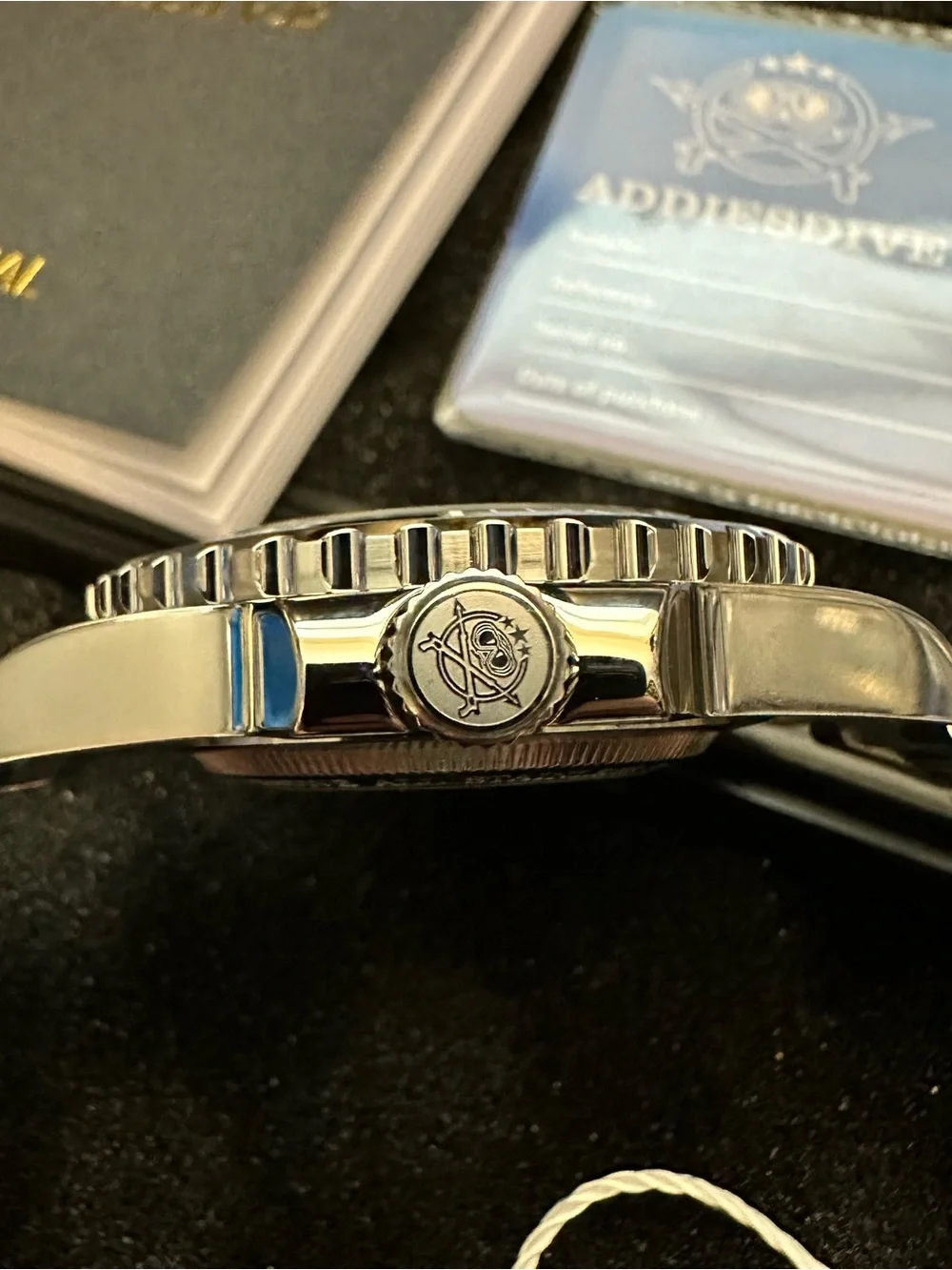 Addiesdive Men’s Dive Watch Automatic Stainless Steel 200M Waterproof New in Box